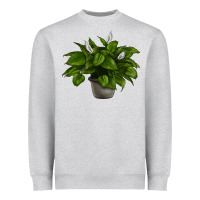 Heather Grey Peace Lily Heavyweight Sweatshirt - LillyAllenDesigns