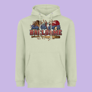 Take Me Out To Ball Game Baseball Heavyweight Hoodie Designed By Howdyjamesfarm
