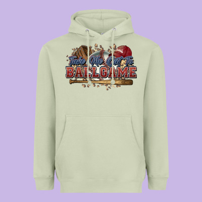Take Me Out To Ball Game Baseball Heavyweight Hoodie Designed By Howdyjamesfarm