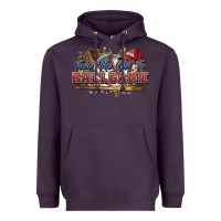 Plum Take me out to ball game baseball Heavyweight Hoodie - HowdyJamesFarm