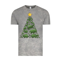 Cloud Rock dinosaur christmas tree Vintage Tee - MaliasSmallBusiness