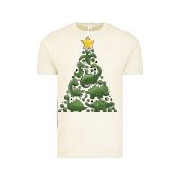 Vintage Arctic dinosaur christmas tree Vintage Tee - MaliasSmallBusiness