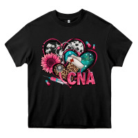 Black certified nursing assistant cna hearts Heavy Core Tee - Jasminsmagicworld