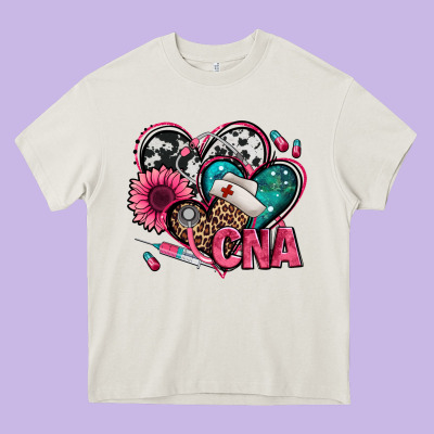 Certified Nursing Assistant Cna Hearts Heavy Core Tee Designed By Jasminsmagicworld