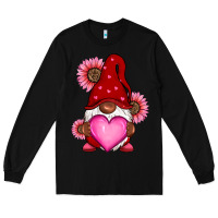 Black Valentine's Day afro gnome Long Sleeve Tee - RanaPortraitStore