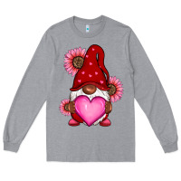 Heather Grey Valentine's Day afro gnome Long Sleeve Tee - RanaPortraitStore
