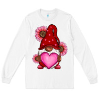 White Valentine's Day afro gnome Long Sleeve Tee - RanaPortraitStore