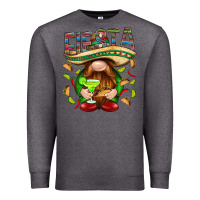 Charcoal Heather Fiesta gnome with tacos Mexico Premium Sweatshirt - HowdyJamesFarm