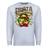 Heather Grey Fiesta gnome with tacos Mexico Premium Sweatshirt - HowdyJamesFarm