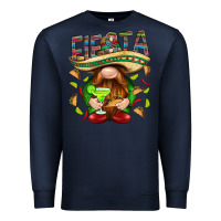 Navy Fiesta gnome with tacos Mexico Premium Sweatshirt - HowdyJamesFarm