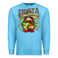 Ocean Blue Fiesta gnome with tacos Mexico Premium Sweatshirt - HowdyJamesFarm