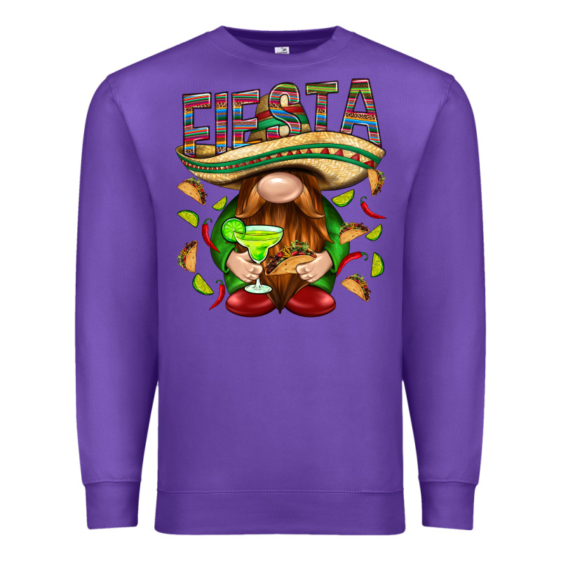 Fiesta Gnome With Tacos Mexico Premium Sweatshirt by HowdyJamesFarm | Teevron