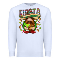 White Fiesta gnome with tacos Mexico Premium Sweatshirt - HowdyJamesFarm