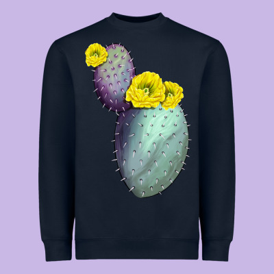 Opunthia Santa Rita Cactus Heavyweight Sweatshirt Designed By Lillyallendesigns