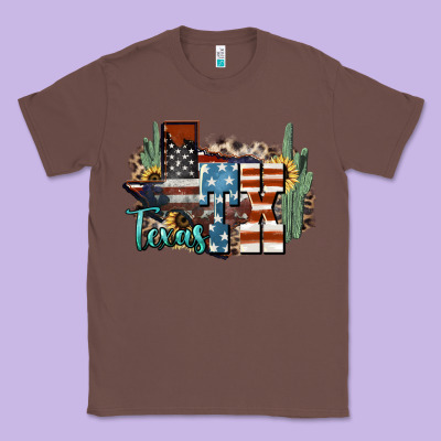 Tx Texas Classic Tee Designed By Nancycooperartshop