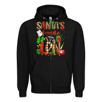 Black santa's favorite lpn Zipper Hoodie - texasbilliewilder
