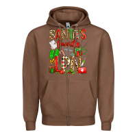 Chestnut santa's favorite lpn Zipper Hoodie - texasbilliewilder