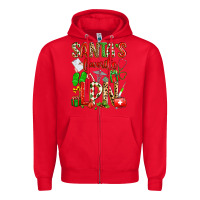 Red santa's favorite lpn Zipper Hoodie - texasbilliewilder