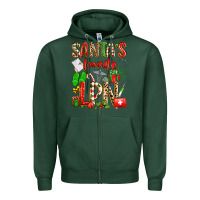 Sports Green santa's favorite lpn Zipper Hoodie - texasbilliewilder