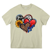 Mossy 4th of july american hearts Heavy Core Tee - Jasminsmagicworld