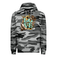 Slate Camo Love boots hat western Cowboy Premium Hoodie - HowdyJamesFarm