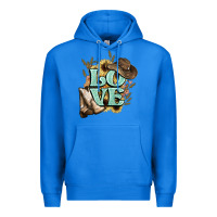 True Royal Love boots hat western Cowboy Premium Hoodie - HowdyJamesFarm