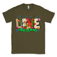 Army Green love Christmas Classic Tee - CowhideDigitalArt