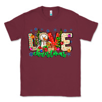 Burgundy love Christmas Classic Tee - CowhideDigitalArt