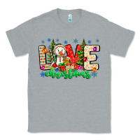 Heather Grey love Christmas Classic Tee - CowhideDigitalArt