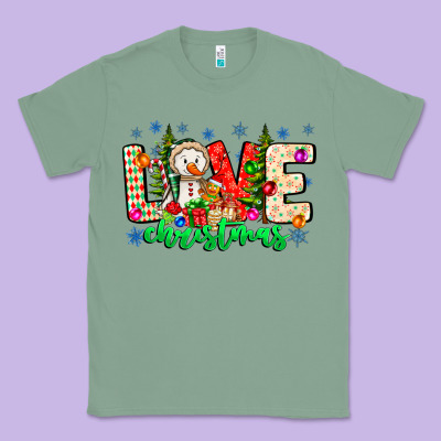 Love Christmas Classic Tee Designed By Cowhidedigitalart