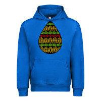 Cobalt african masks teardrop Urban Hoodie - BundleAndBundleShop