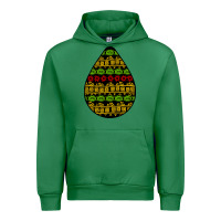 Emerald african masks teardrop Urban Hoodie - BundleAndBundleShop