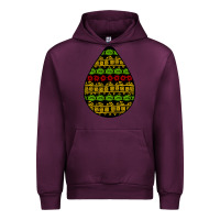 Mauve Wine african masks teardrop Urban Hoodie - BundleAndBundleShop