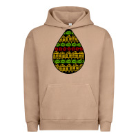 Pigment Burro african masks teardrop Urban Hoodie - BundleAndBundleShop