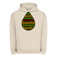 Pigment French Oak african masks teardrop Urban Hoodie - BundleAndBundleShop