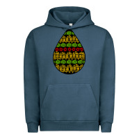Pigment Midnight Navy african masks teardrop Urban Hoodie - BundleAndBundleShop