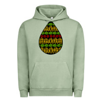 Pigment Oil Green african masks teardrop Urban Hoodie - BundleAndBundleShop
