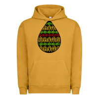Pigment Peanut Butter african masks teardrop Urban Hoodie - BundleAndBundleShop