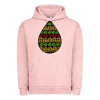 Pigment Salmon african masks teardrop Urban Hoodie - BundleAndBundleShop