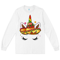 White unicorn and sombrero Long Sleeve Tee - LillyAllenDesigns