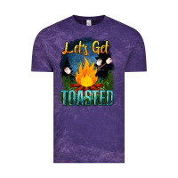 Cloud Purple lets get toasted Vintage Tee - NancyCooperArtShop