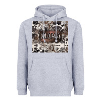 Heather Grey mama cowhide cowgirl Heavyweight Hoodie - CowGirlArtShop