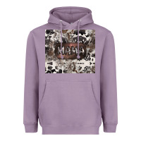 Lavender mama cowhide cowgirl Heavyweight Hoodie - CowGirlArtShop