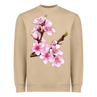 Mushroom Peach Blossom Illustrations Heavyweight Sweatshirt - LillyAllenDesigns
