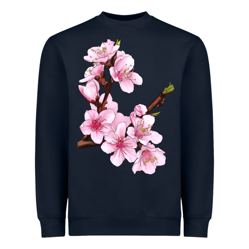 Peach Blossom Illustrations Heavyweight Sweatshirt by LillyAllenDesigns | Teevron