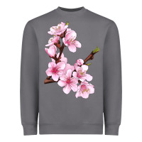 Storm Peach Blossom Illustrations Heavyweight Sweatshirt - LillyAllenDesigns