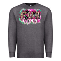 Charcoal Heather Fur mama mother's day Premium Sweatshirt - HowdyJamesFarm