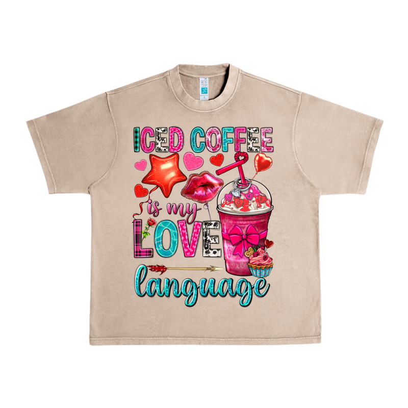 Iced Coffee Is My Love Language Urban Heavy Tee by NancyCooperArtShop | Teevron