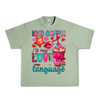 Oil Green iced coffee is my love language Urban Heavy Tee - NancyCooperArtShop