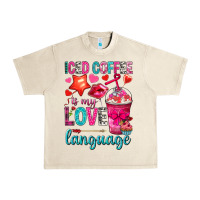 Sandshell iced coffee is my love language Urban Heavy Tee - NancyCooperArtShop